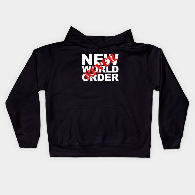 NWO... NEVER Kids Hoodie by StephenBibbArt